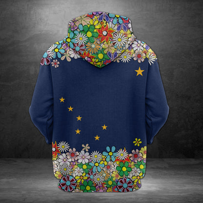 Awesome Alaska Flower H22522 - All Over Print Unisex Hoodie