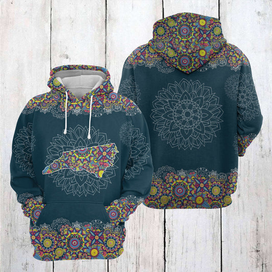 North Carolina Mandala T2505 - All Over Print Unisex Hoodie