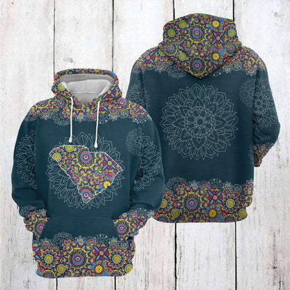 South Carolina Mandala T2505 - All Over Print Unisex Hoodie