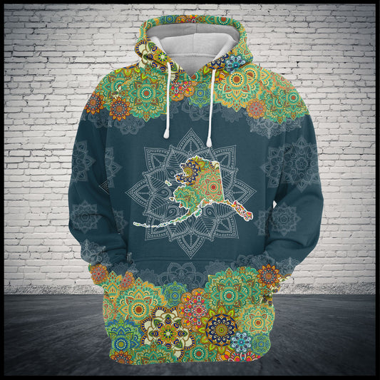 Alaska Floral Mandala G526 - All Over Print Unisex Hoodie