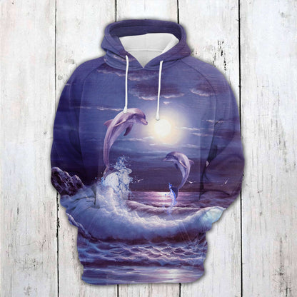 Amazing Dolphin H17617 - All Over Print Unisex Hoodie