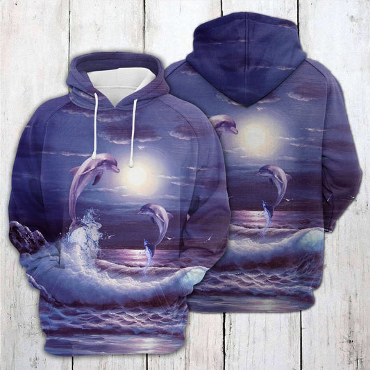 Amazing Dolphin H17617 - All Over Print Unisex Hoodie