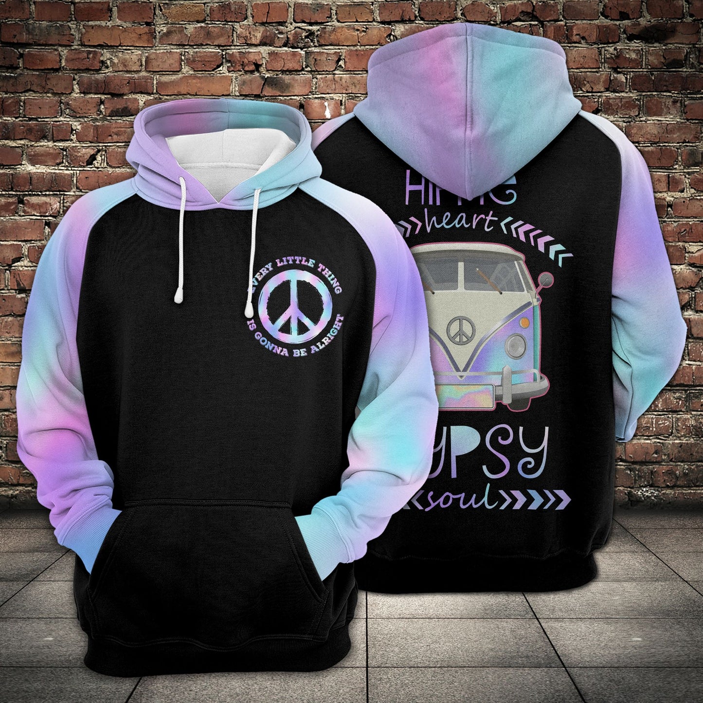 Amazing Hippie Hoodie H17607 - All Over Print Unisex Hoodie