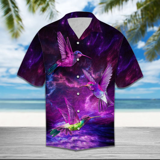 Hummingbird Purple T3006 - Hawaii Shirt