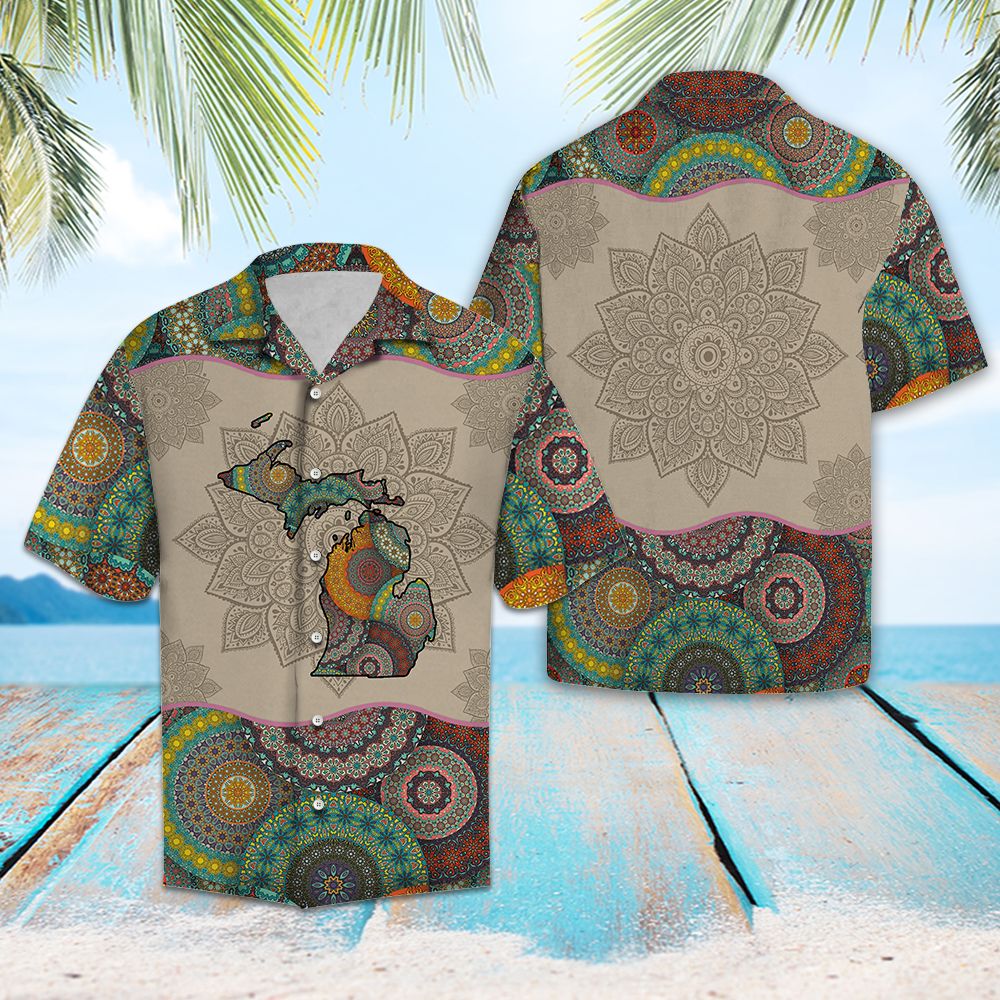 Awesome Michigan Mandala H30614 - Hawaii Shirt