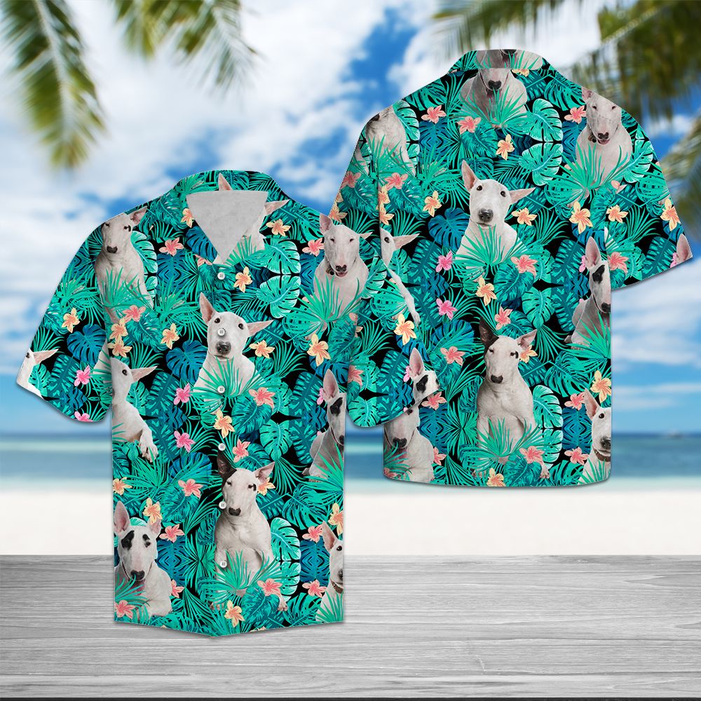Bull Terrier Tropical T0107 - Hawaii Shirt