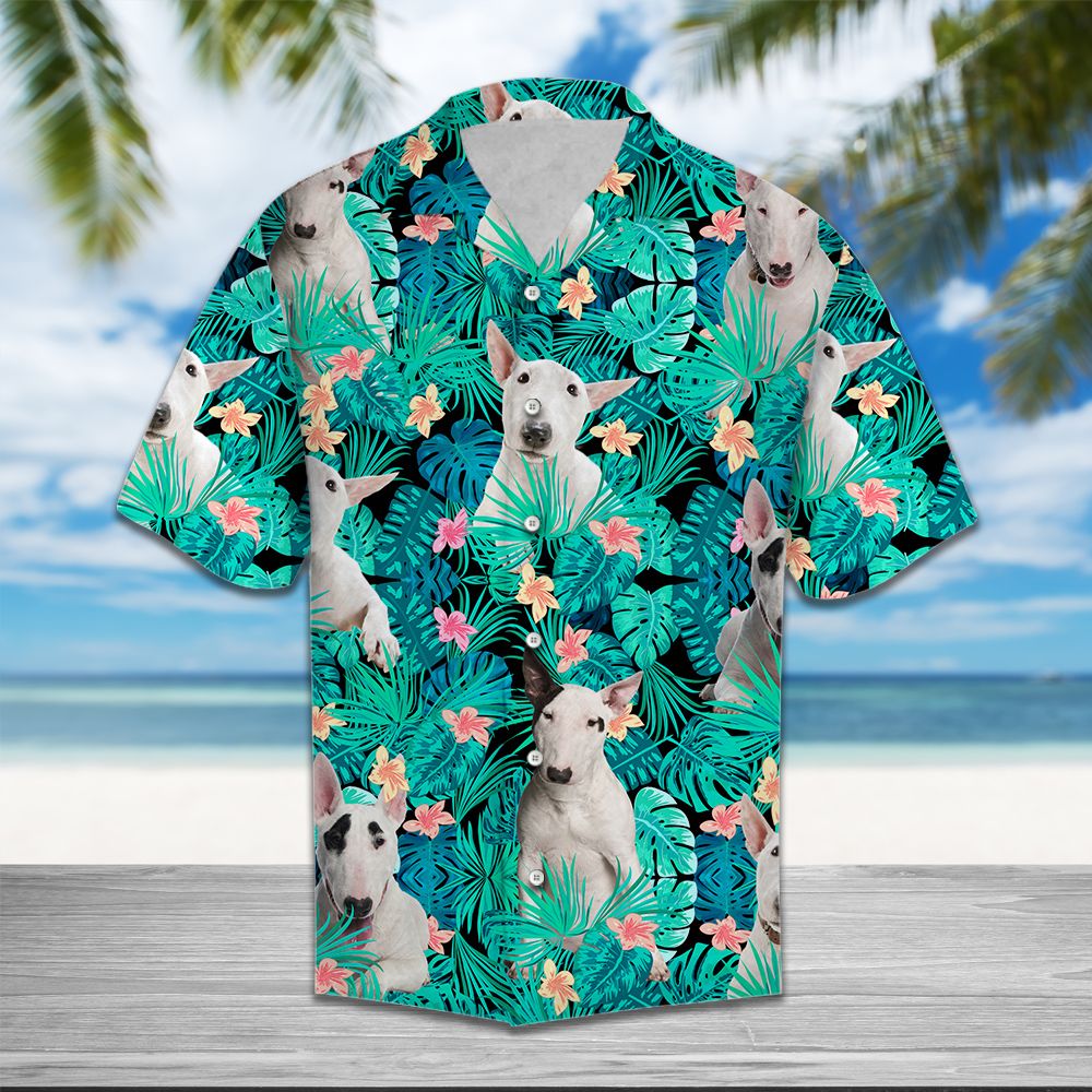 Bull Terrier Tropical T0107 - Hawaii Shirt