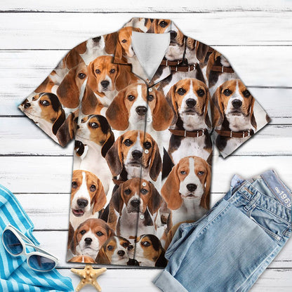 Beagle Awesome D0107 - Hawaii Shirt