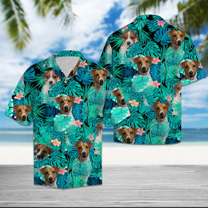 Jack Russell Terrier Tropical T0107 - Hawaii Shirt