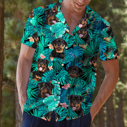 Rottweiler Tropical T0107 - Hawaii Shirt