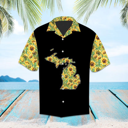 Awesome Michigan Sunflower H1720 - Hawaii Shirt