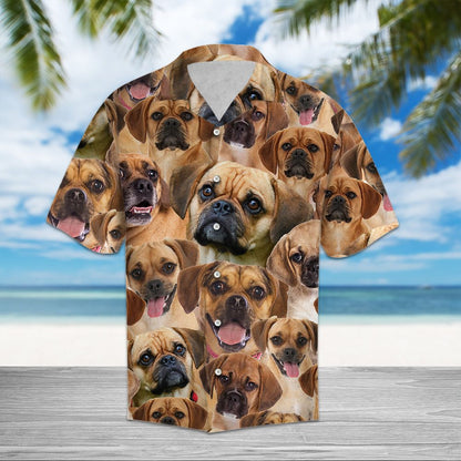 Puggle Awesome D0207 - Hawaii Shirt