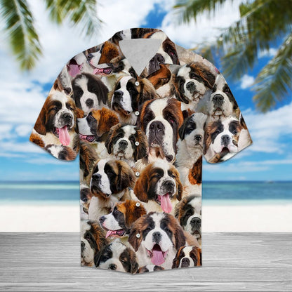 Saint Bernard Awesome D0207 - Hawaii Shirt