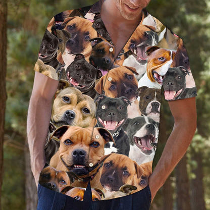 Staffordshire Bull Terrier Awesome D0207 - Hawaii Shirt