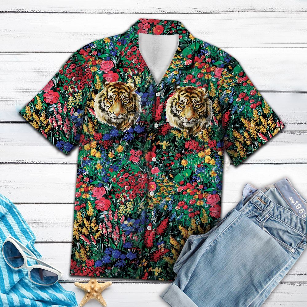 Tiger Flowers G5702 - Hawaii Shirt