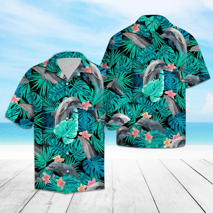Awesome Dolphin Tropical G5702 - Hawaii Shirt