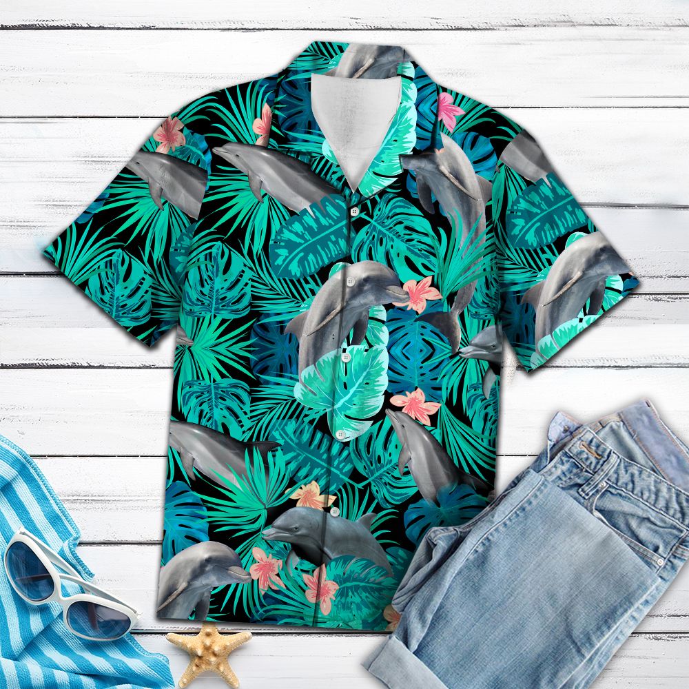 Awesome Dolphin Tropical G5702 - Hawaii Shirt