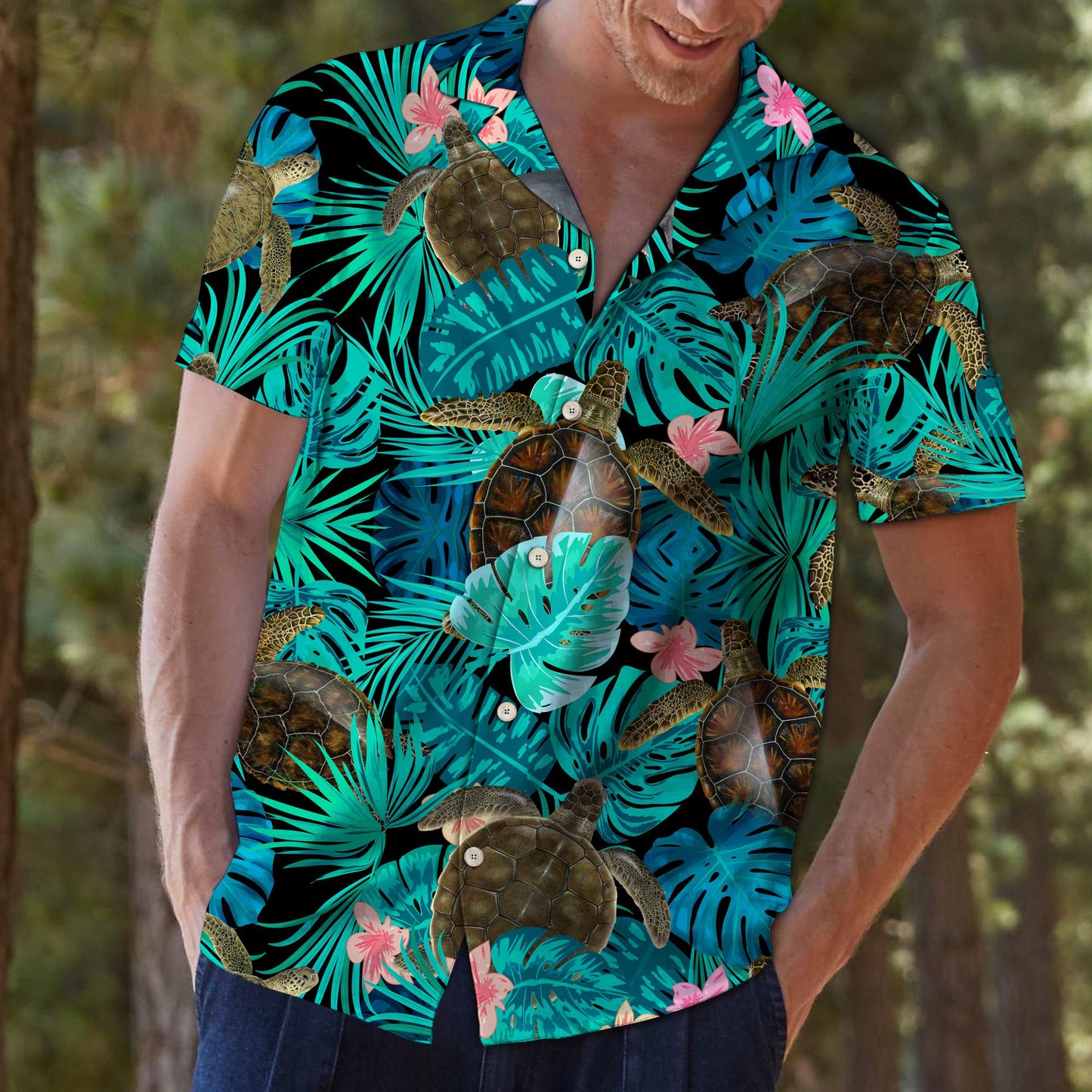 Awesome Turtle Tropical G5702 - Hawaii Shirt
