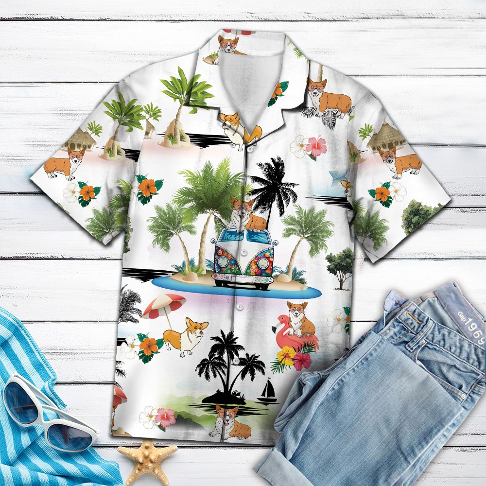 Pembroke Welsh Corgi Vacation G5702 - Hawaii Shirt