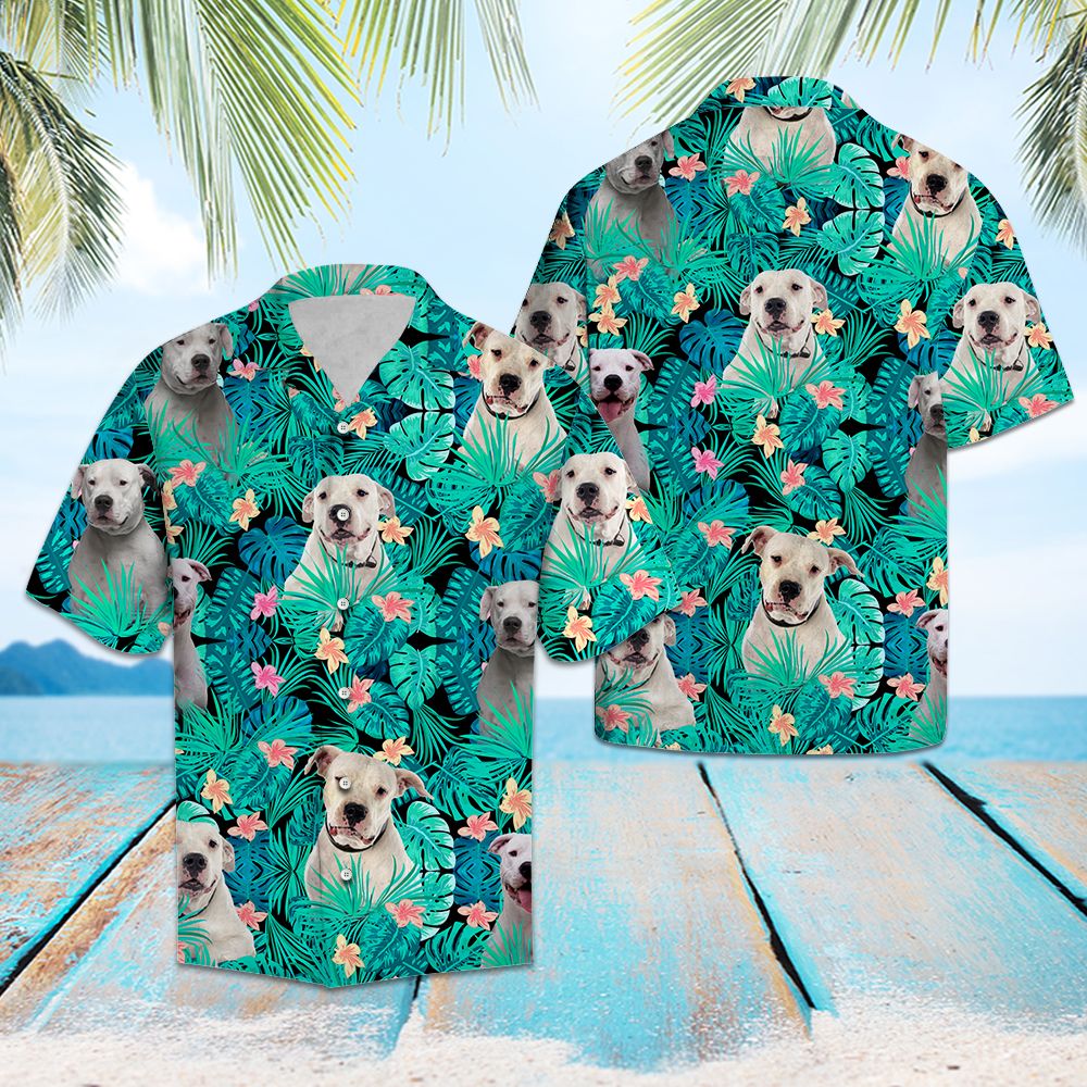 Dogo Argentino Tropical T0207 - Hawaii Shirt