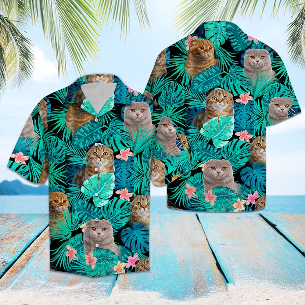 Tropical Scottish Fold G5702 - Hawaii Shirt