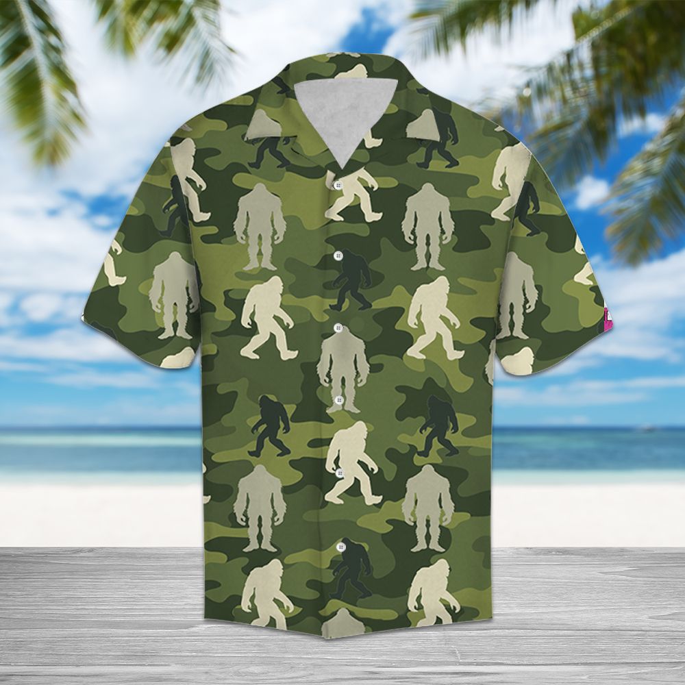 Bigfoot Camo H2706 - Hawaii Shirt