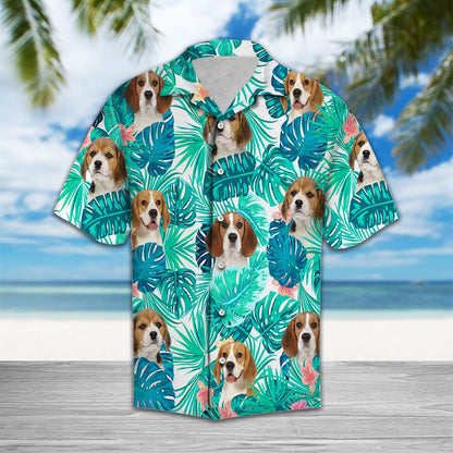 Tropical Beagle H2715 - Hawaii Shirt