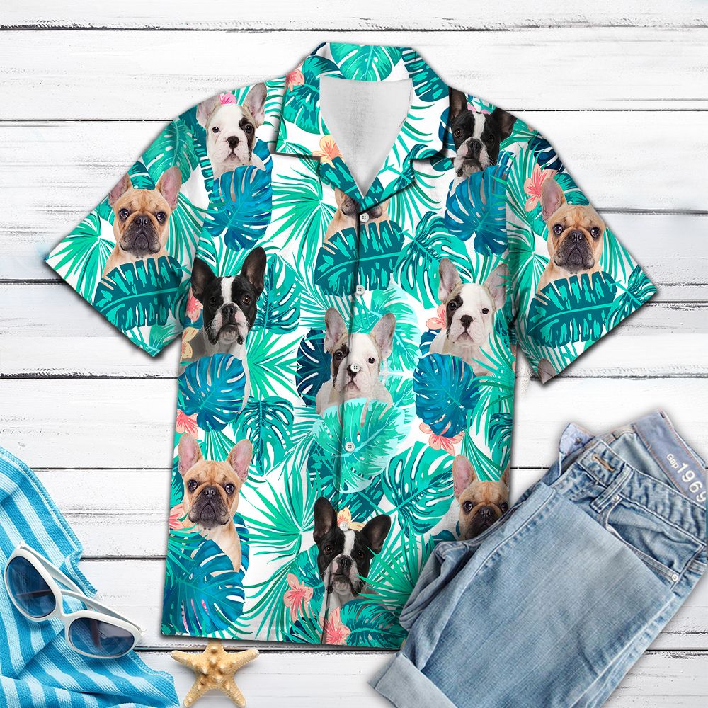 Tropical French Bulldog H2719 - Hawaii Shirt