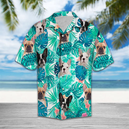 Tropical French Bulldog H2719 - Hawaii Shirt