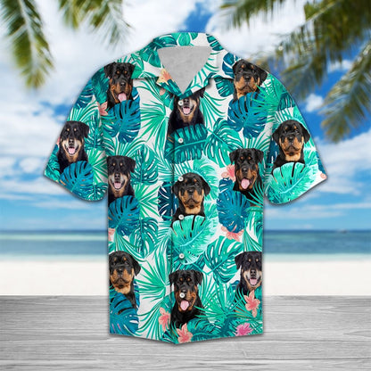 Tropical Rottweiler H2720 - Hawaii Shirt