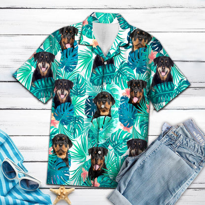 Tropical Rottweiler H2720 - Hawaii Shirt