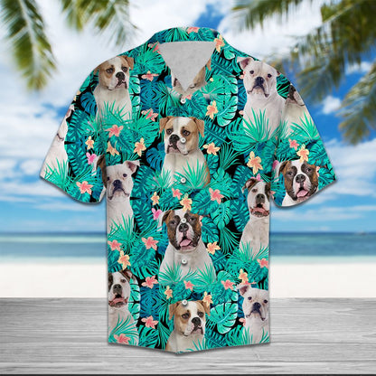 American Bulldog Tropical T0207 - Hawaii Shirt