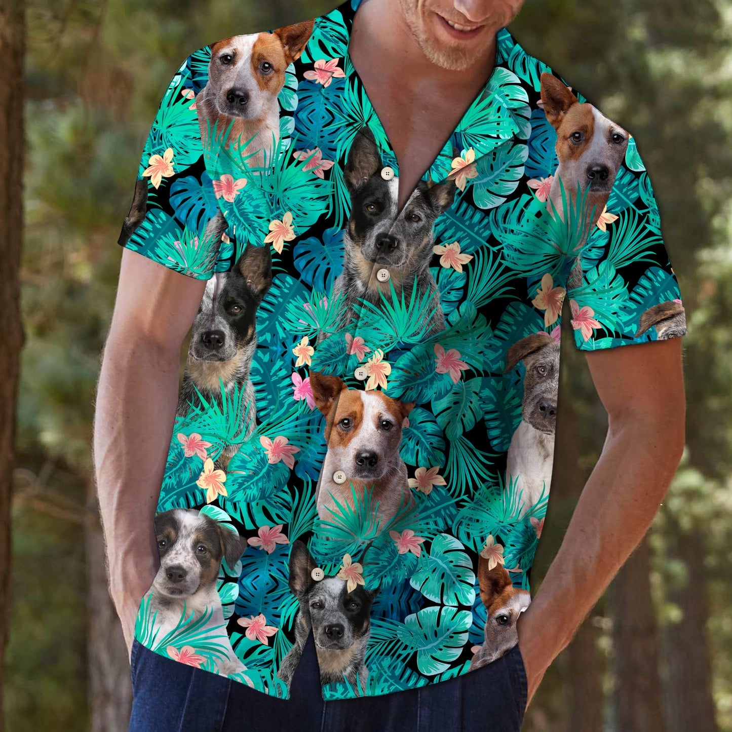 Australian Cattle Dog Tropical T0207 - Hawaii Shirt