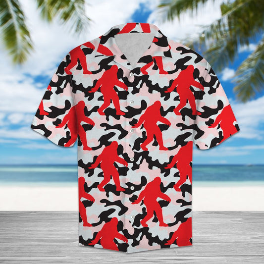 Bigfoot Camo H2741 - Hawaii Shirt