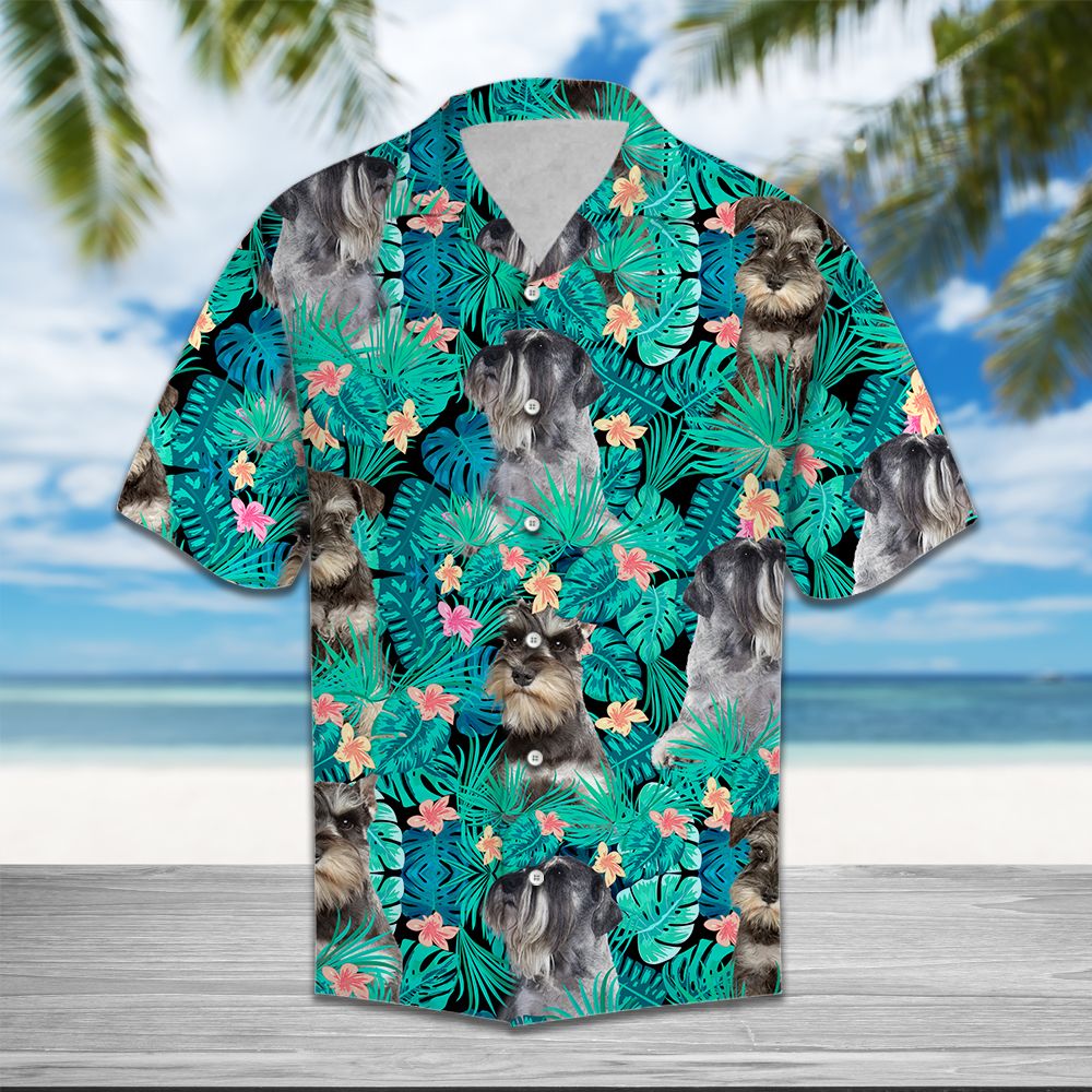 Miniature Schnauzer Tropical T0207 - Hawaii Shirt
