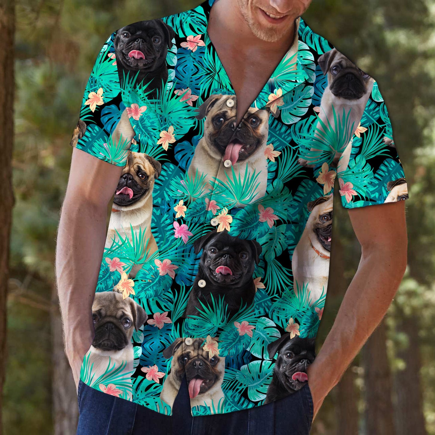 Pug Tropical T0207 - Hawaii Shirt