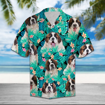 Saint Bernard Tropical T0207 - Hawaii Shirt