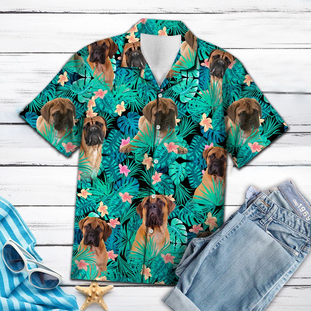 Bullmastiff Tropical T0207 - Hawaii Shirt