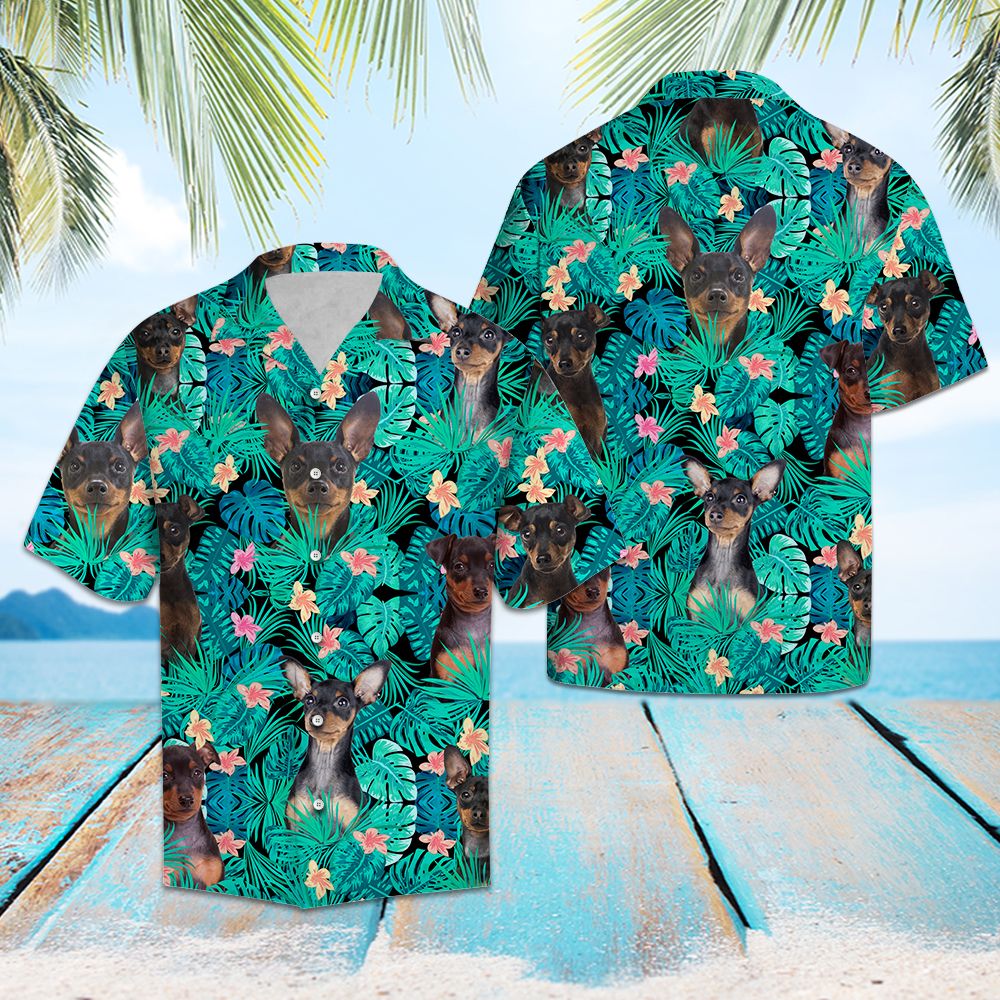 Miniature Pinscher Tropical T0207 - Hawaii Shirt