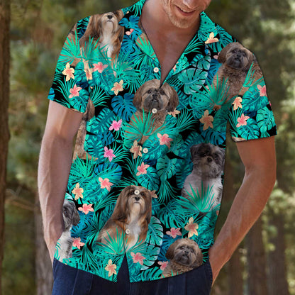 Lhasa Apso Tropical T0207 - Hawaii Shirt