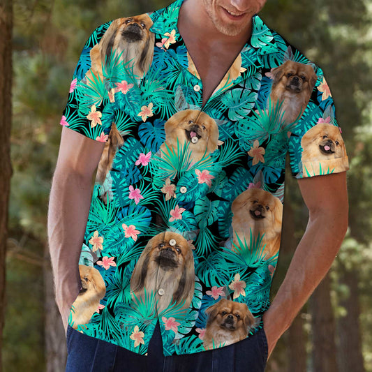 Pekingese Tropical T0207 - Hawaii Shirt