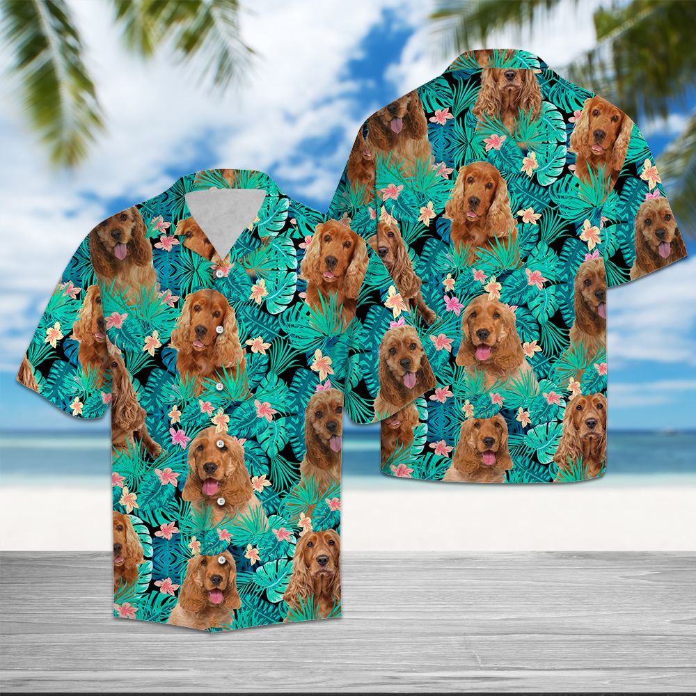 Cocker Spaniel Tropical T0207 - Hawaii Shirt