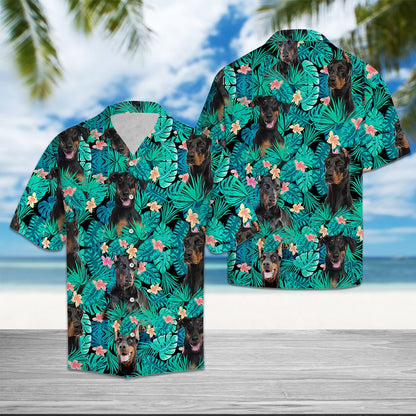 Doberman Pinscher Tropical T0207 - Hawaii Shirt