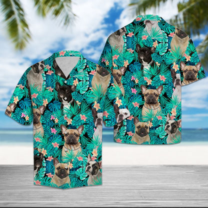 French Bulldog Tropical T0207 - Hawaii Shirt