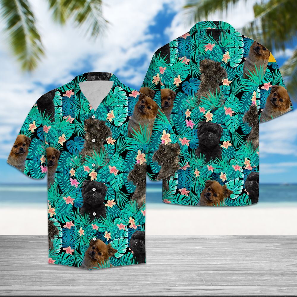 Affenpinscher Tropical T0307 - Hawaii Shirt