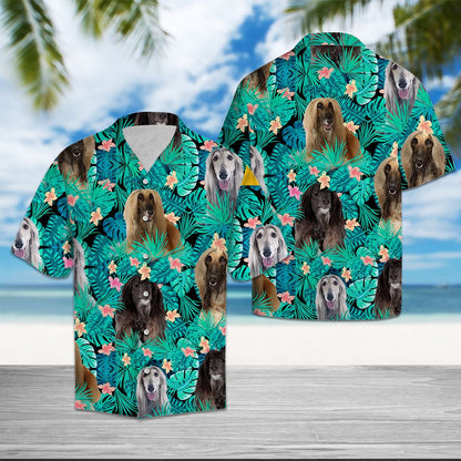 Afghan Hound Tropical T0307 - Hawaii Shirt