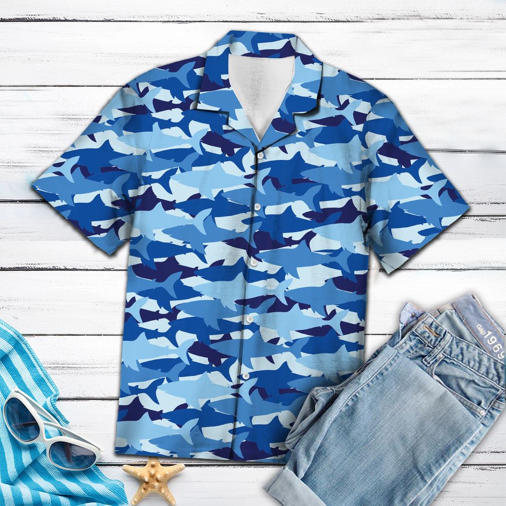 Amazing Camouflage Shark H2725 - Hawaii Shirt
