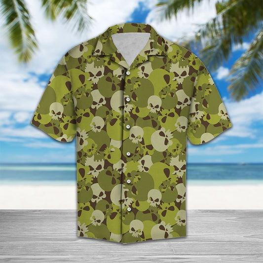 Amazing Camouflage of Skull H2724 - Hawaii Shirt