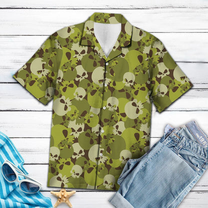 Amazing Camouflage of Skull H2724 - Hawaii Shirt