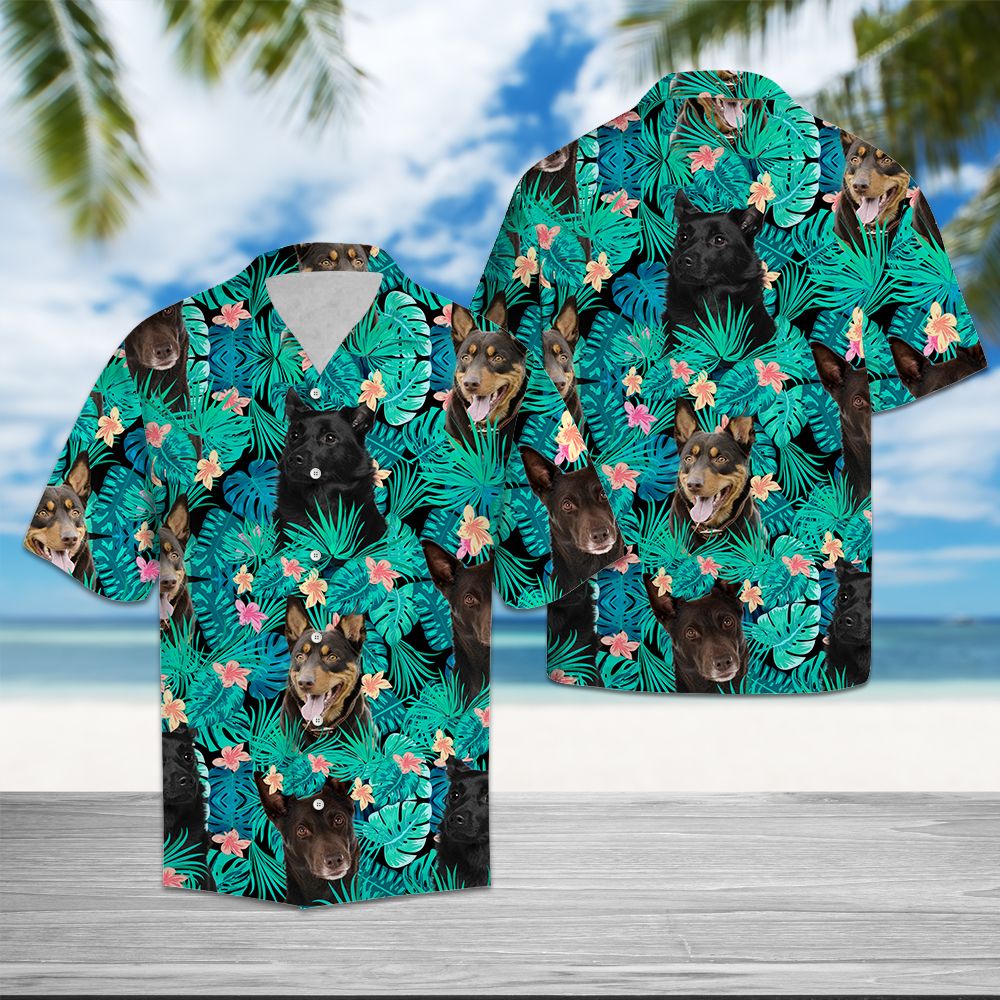 Australian Kelpie Tropical T0307 - Hawaii Shirt